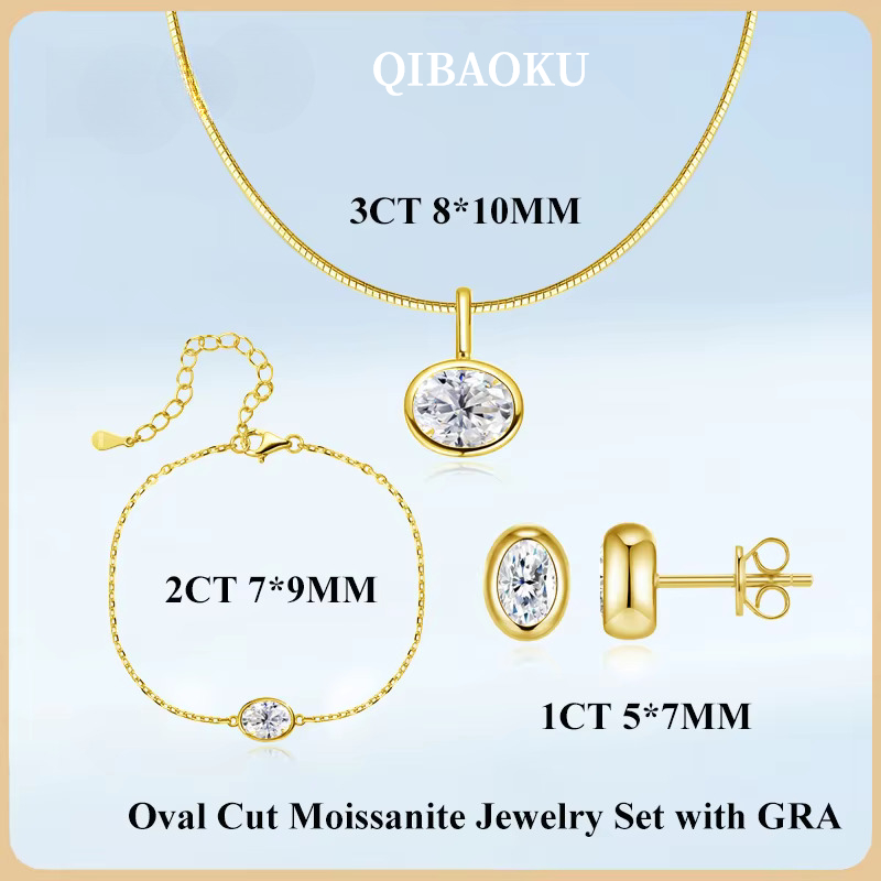 QIBAOKU Collana con ciondolo o - Bezels Set Pendant recensione e prezzo